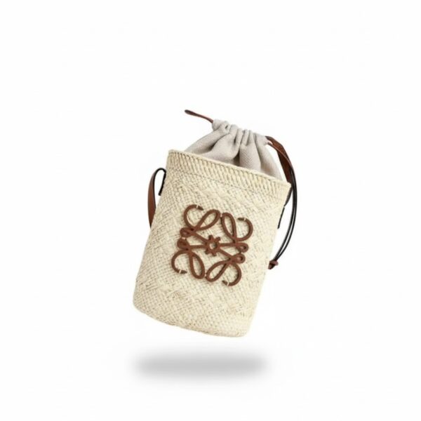 L OE WE Pocket Raffia Bucket Bag L OE WE Pocket Raffia Bucket Bag