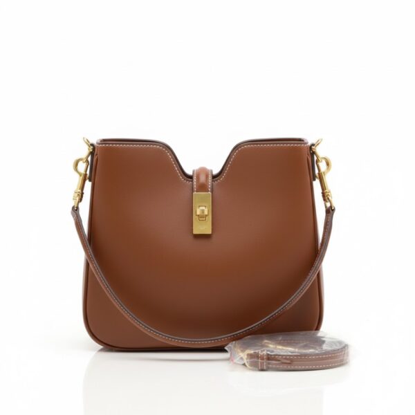 CELINE Small Camille Brown Leather Handbag