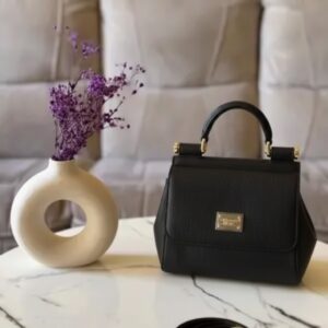 Dolce&Gabbana Medium Silicily Black Leather Bag
