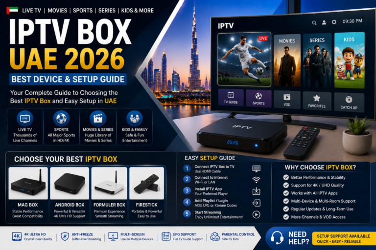 IPTV Box UAE 2026: Complete Guide to the Best Devices & Setup
