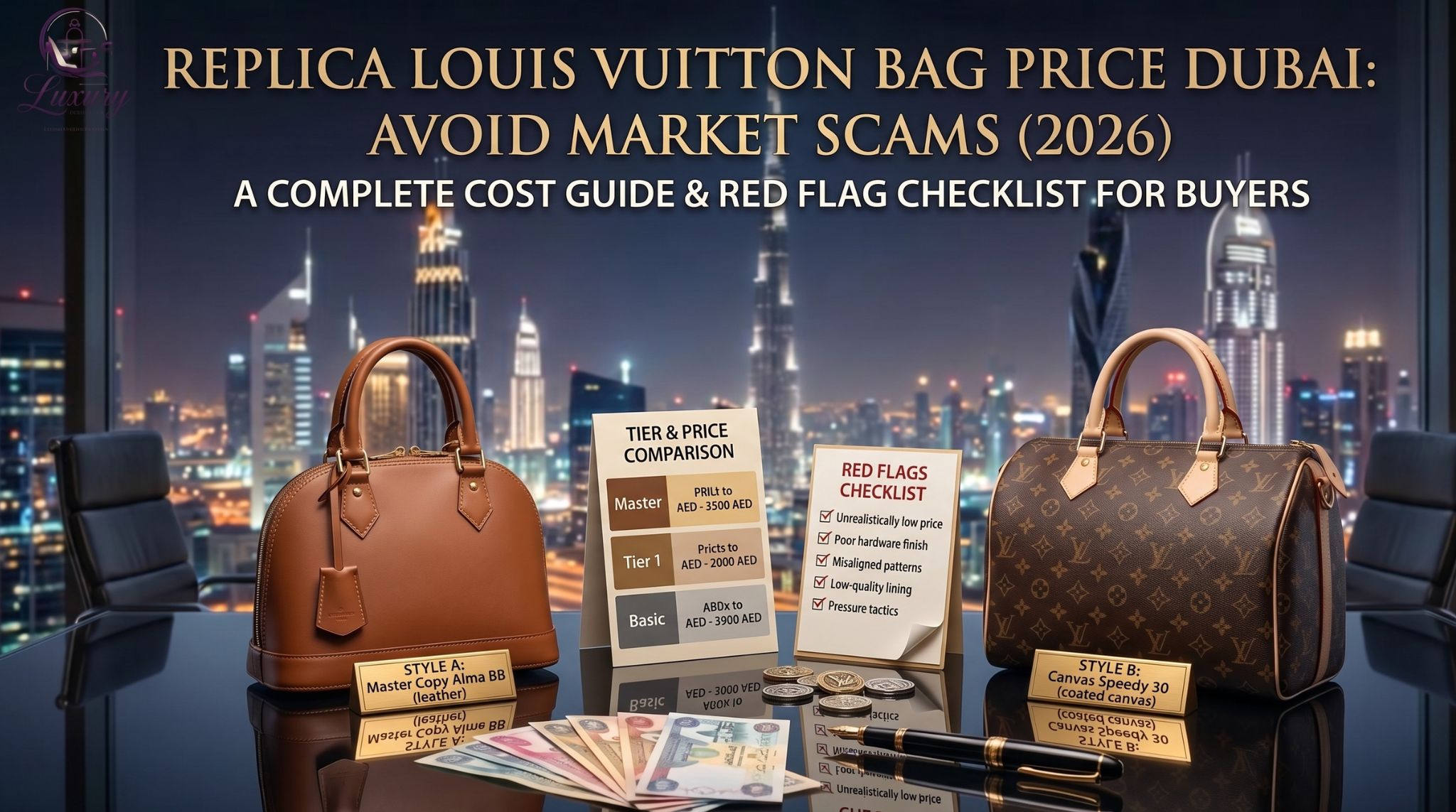 Replica Louis Vuitton Bag Price Dubai: Avoid Market Scams