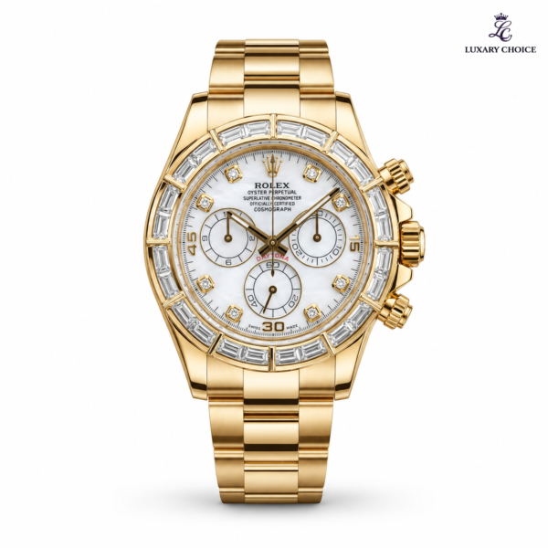 Rolex Cosmograph Daytona – Luxury Racing Chronograph Watch Rolex Cosmograph Daytona luxury racing chronograph watch with three counters
