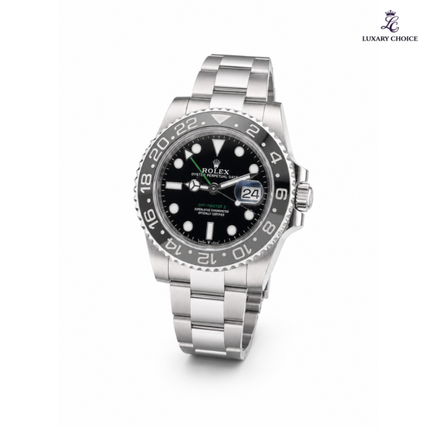 Rolex GMT-Master II Bruce Wayne Oystersteel Rolex GMT-Master II Bruce Wayne Oystersteel men’s luxury GMT watch with black dial