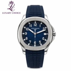 Patek Philippe Aquanaut Blue Dial Rubber Strap Luxury Watch