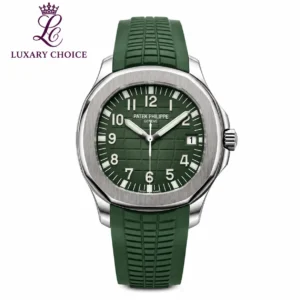 Patek Philippe Aquanaut Green Dial Rubber Strap Luxury Watch