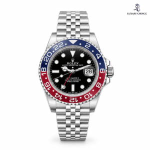 Rolex GMT-Master II Pepsi Black Dial Jubilee luxury watch