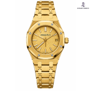 Audemars Piguet Royal Oak Jumbo Extra-Thin Yellow Gold Tapisserie dial watch
