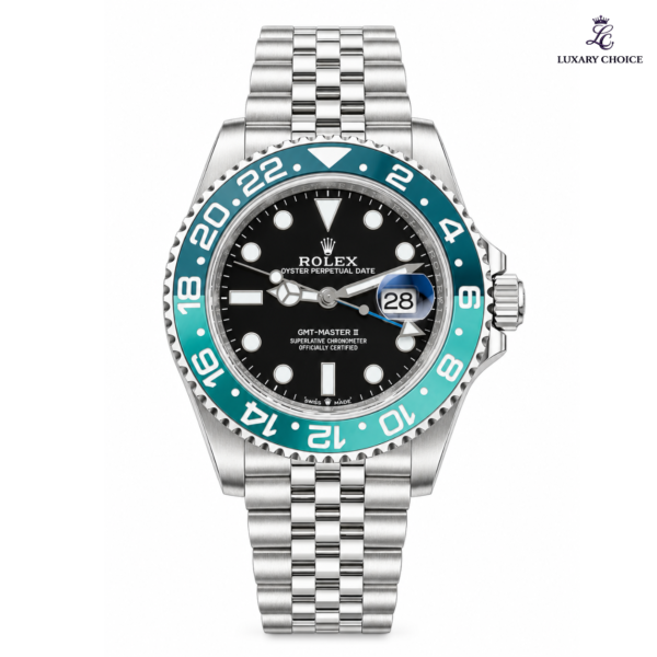 Rolex GMT-Master II Teal Green Bezel Jubilee Rolex GMT-Master II Teal Green Bezel Jubilee with black dial