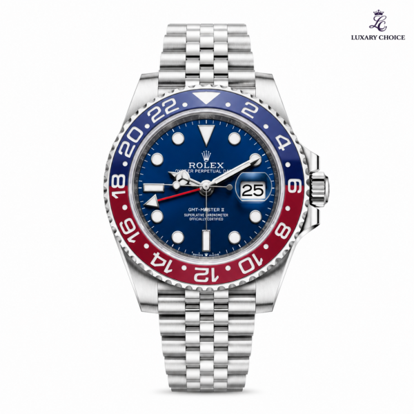 Rolex GMT-Master II Pepsi Dark Blue Dial Oyster luxury watch