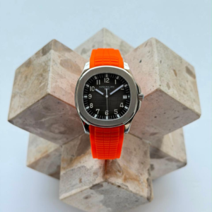 Patek Philippe Aquanaut 5167A Black Dial Orange Strap luxury sports watch