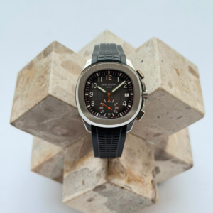 Patek Philippe Aquanaut Chronograph 5968A Black Orange with black dial and orange chronograph accents