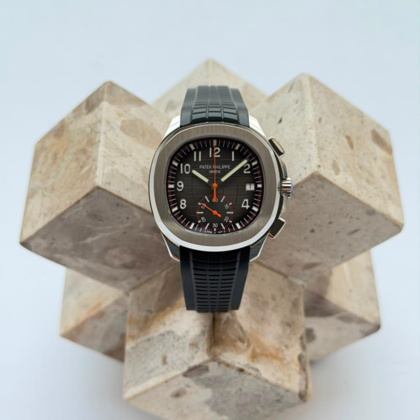 Patek Philippe Aquanaut Chronograph 5968A Black Orange with black dial and orange chronograph accents