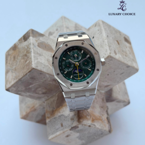 Audemars Piguet Royal Oak Perpetual Calendar 26606ST Green Dial steel watch