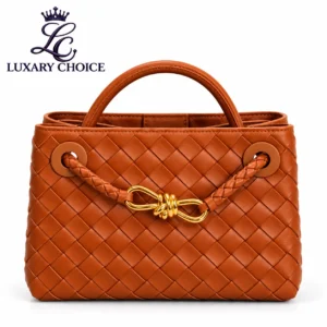 Bottega Veneta Mini Andiamo Cognac Brown Bag