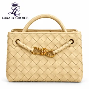 Bottega Veneta Mini Andiamo Cream Beige Intrecciato Bag