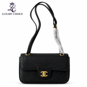 Chanel Coco Preppy Black Mini Flap Bag – Gold CC Lock