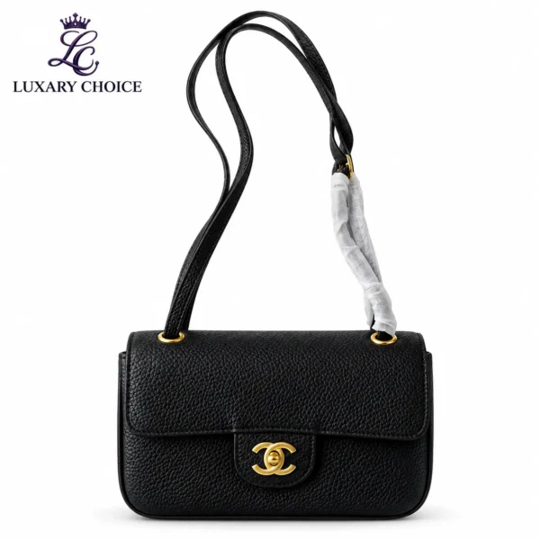 Chanel Coco Preppy Black Mini Flap Bag – Gold CC Lock