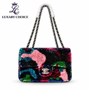 Chanel Multicolor Sequin Classic Flap Shoulder Bag