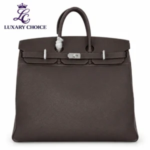 Hermes Birkin 50cm Dark Chocolate Handmade Bag