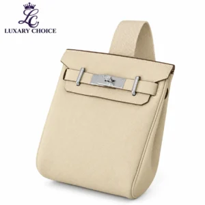 Hermes Hac a Dos PM Cream Leather with Silver Hardware Backpack