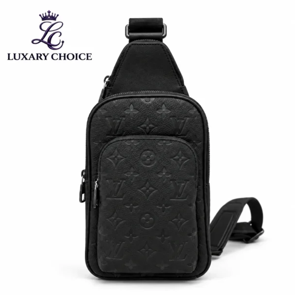 Louis Vuitton Monogram Empreinte Black Mens Sling Bag Louis Vuitton Monogram Empreinte Black Mens Sling Bag